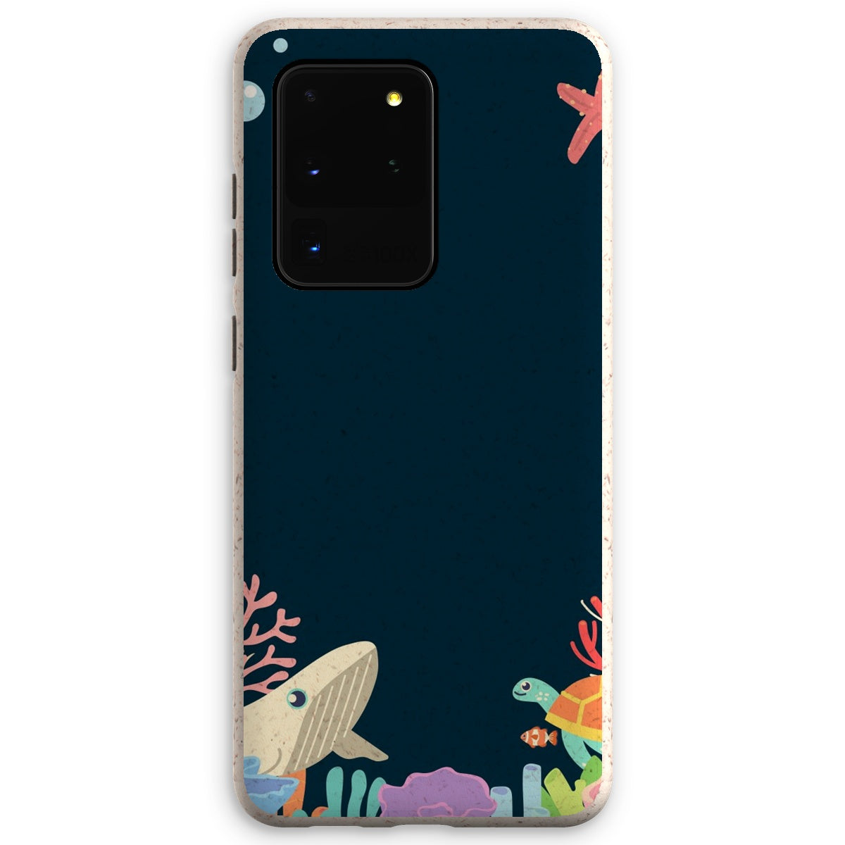 Coque anti-choc biodégradable pour téléphone - Fonds marins