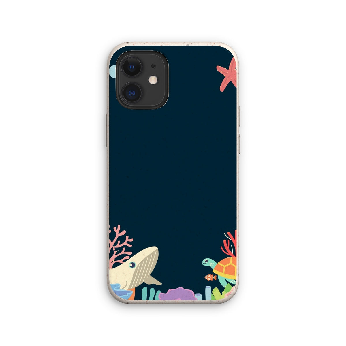 Coque anti-choc biodégradable pour téléphone - Fonds marins