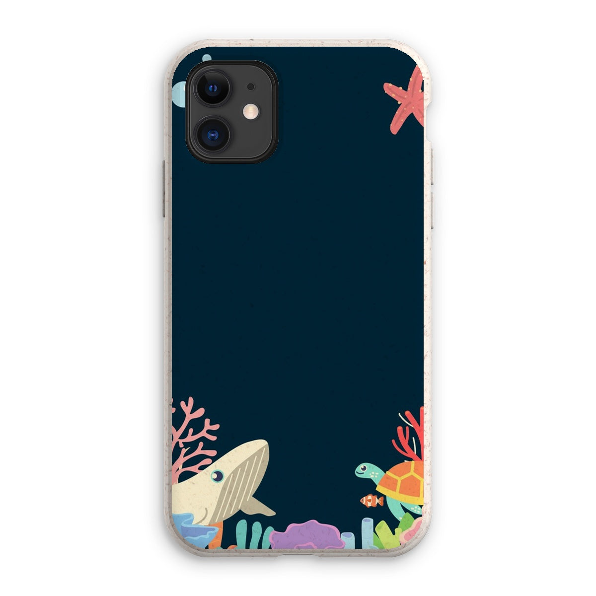 Coque anti-choc biodégradable pour téléphone - Fonds marins