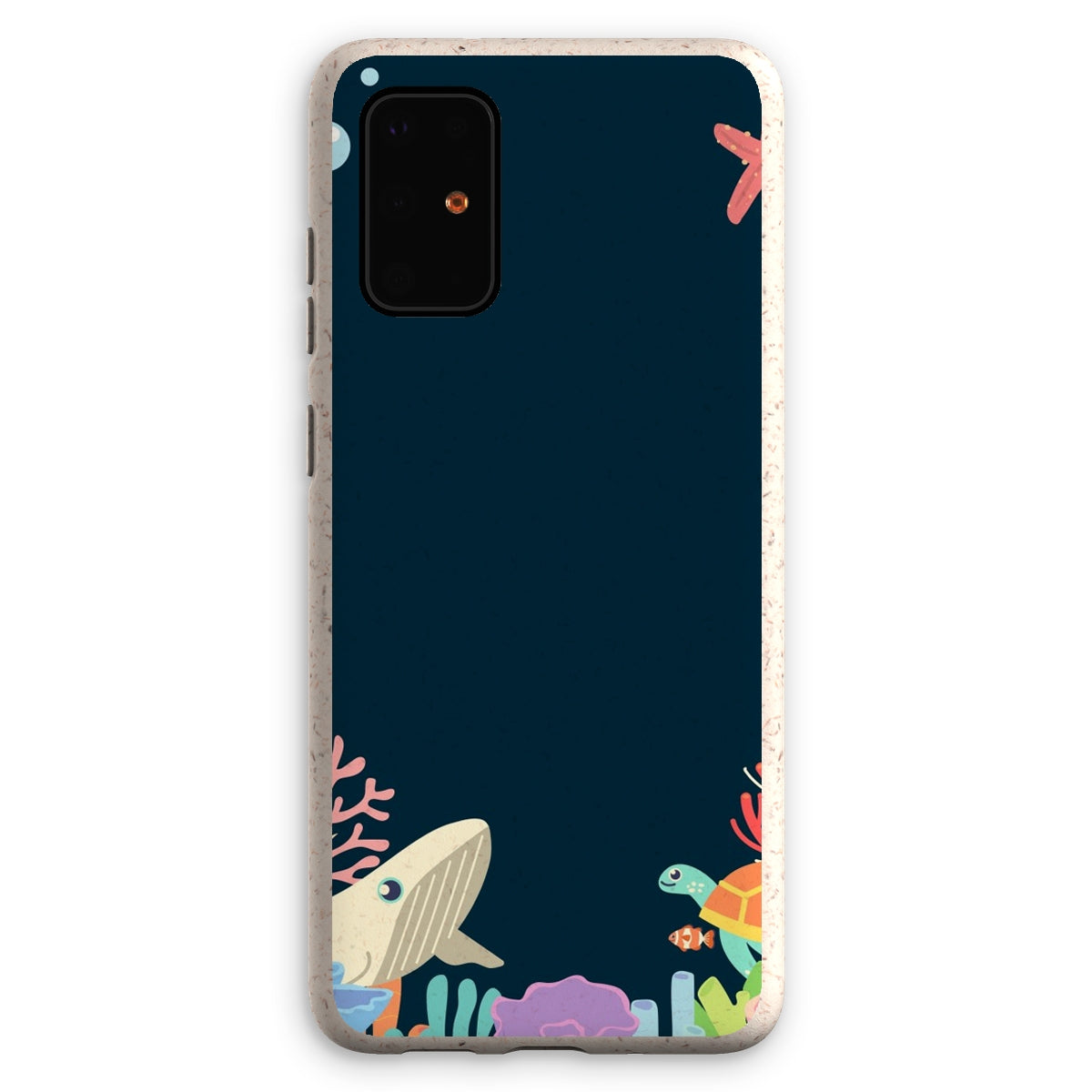 Coque anti-choc biodégradable pour téléphone - Fonds marins