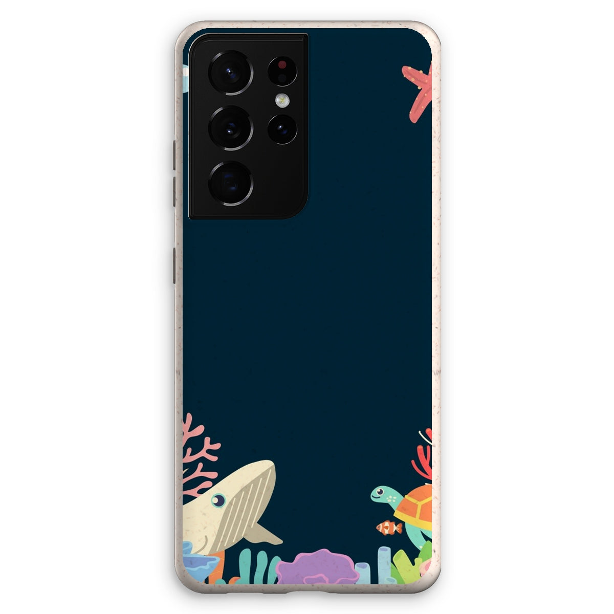 Coque anti-choc biodégradable pour téléphone - Fonds marins