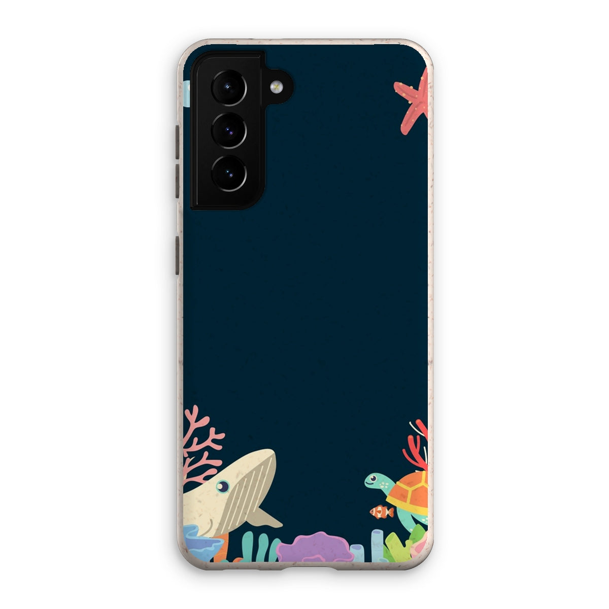 Coque anti-choc biodégradable pour téléphone - Fonds marins