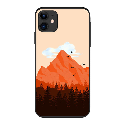 Coque anti-choc biodégradable pour téléphone - Montagnes ensoleillées