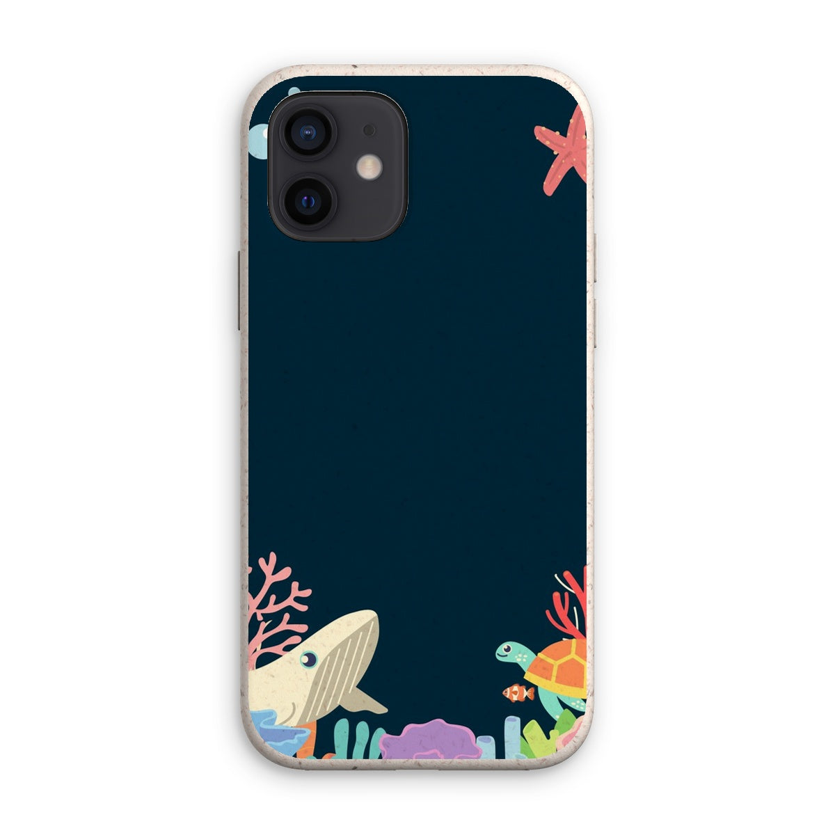 Coque anti-choc biodégradable pour téléphone - Fonds marins