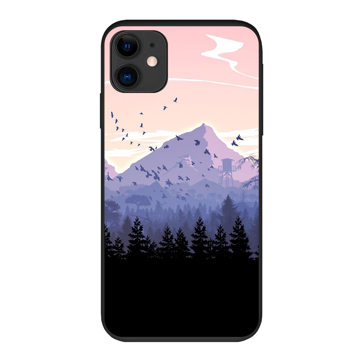 Coque anti-choc biodégradable pour téléphone - Montagnes rocheuses