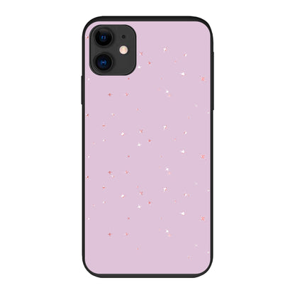 Coque anti-choc biodégradable pour téléphone - Rose pailleté