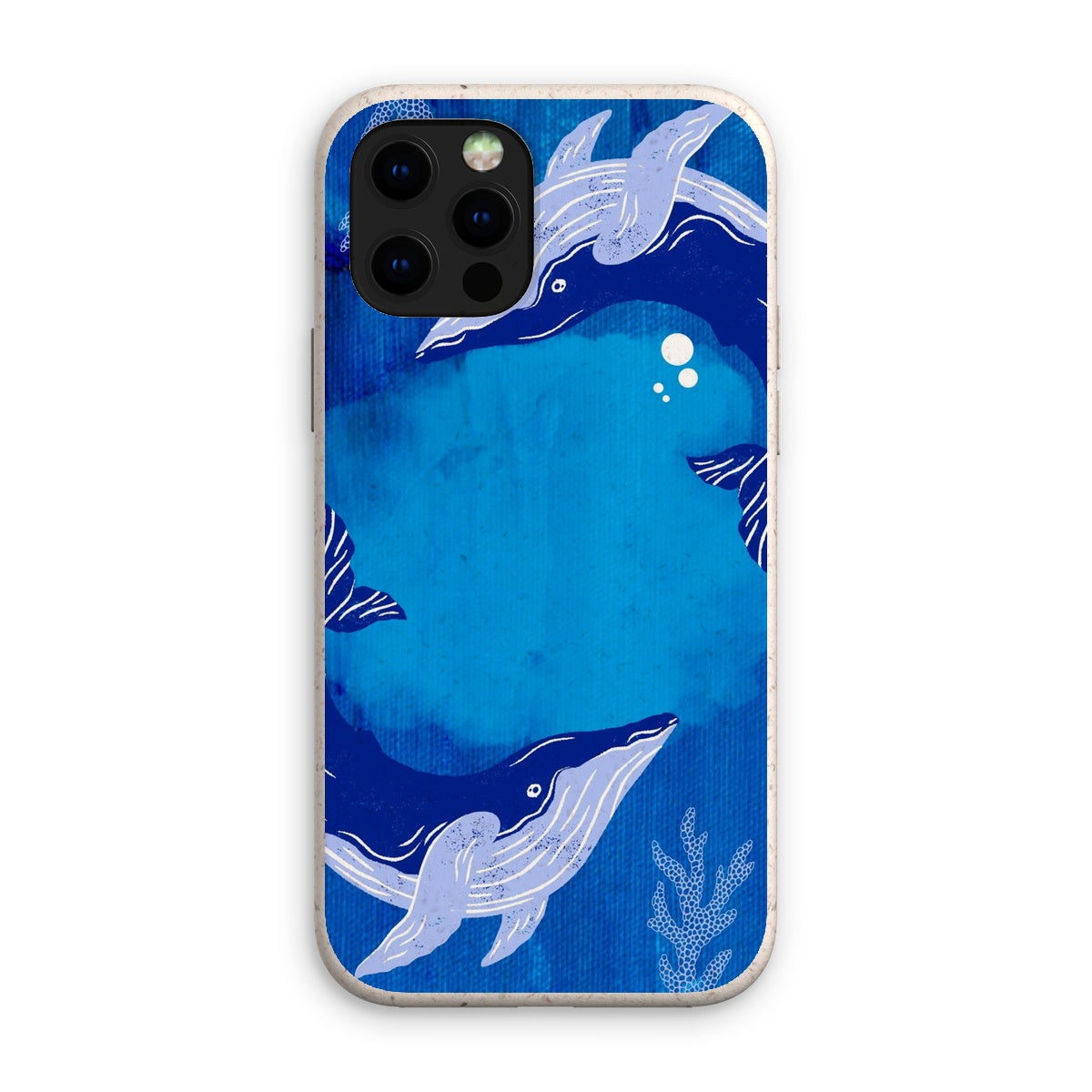 Biodegradable anti-shock phone case - Song of the whales